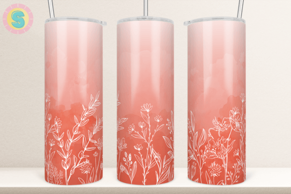 20Oz Wild Flower Tumbler Wrap