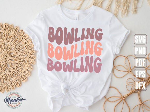 Bowling Svg, Wavy Text