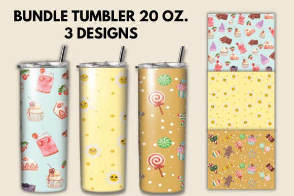 Bundle Tumbler Wrap 20 Oz Sublimation