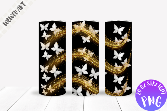 Butterfly Waves 20oz Skinny Tumbler Wrap