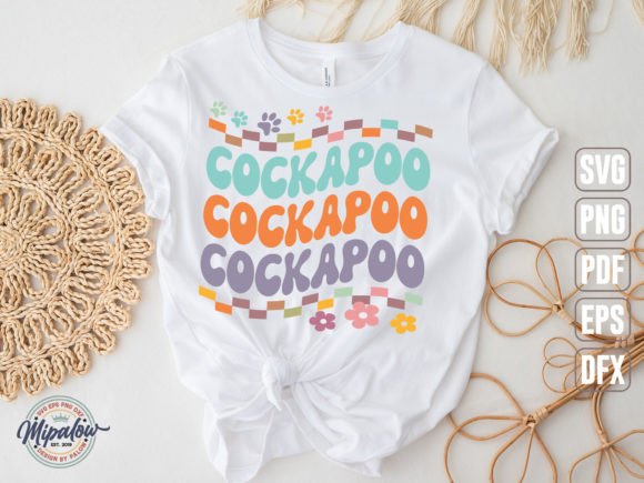 Cockapoo Svg, Groovy Wavy Retro
