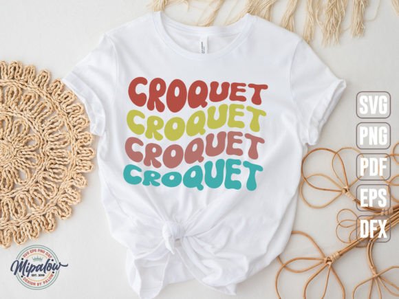 Croquet Svg, Wavy Text