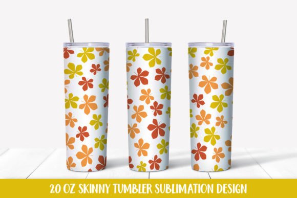 Fall Chestnut Tumbler Sublimation Wrap