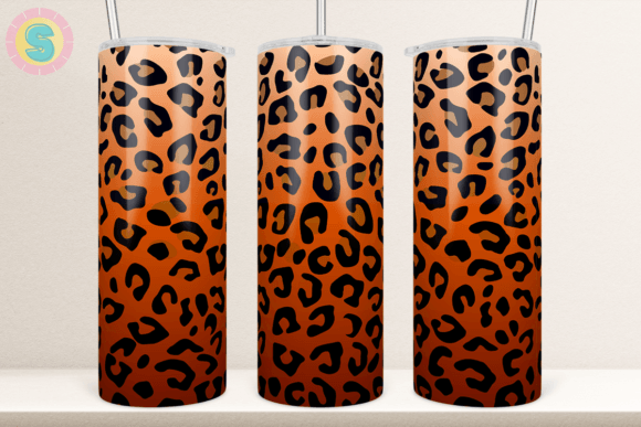 Fall Leopard Print 20Oz Tumbler Wrap