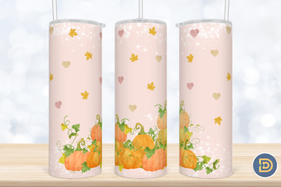 Fall Pumpkin Glitter 20Oz Tumbler Wrap