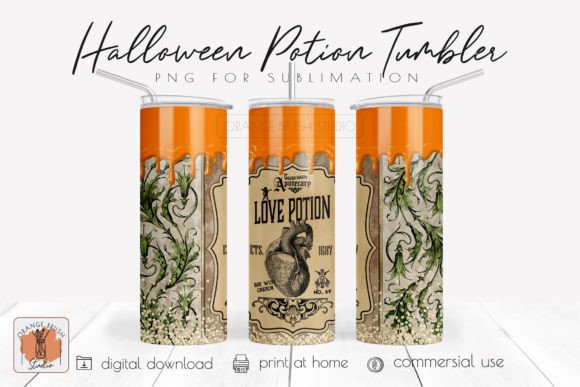 Halloween Magic Potion Tumbler Wrap 20Oz