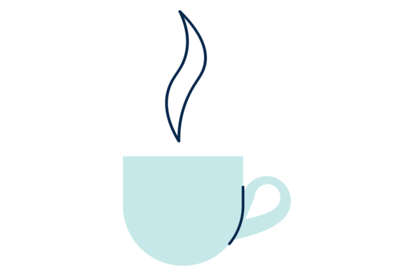 Hot Drink Cup Icon: Coffee or Tea Symbol