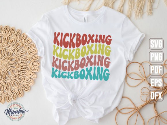 Kickboxing SVG, Wavy Text