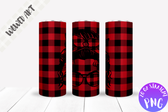 Messy Bun 20 Oz Skinny Tumbler Wrap