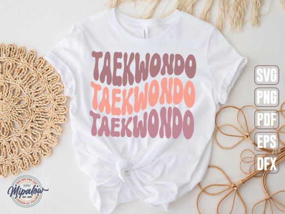 Taekwondo SVG, Wavy Text