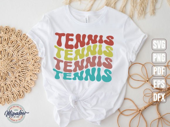 Tennis Svg, Wavy Text