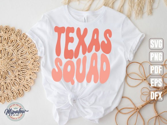 Texas Squad State Vintage SVG