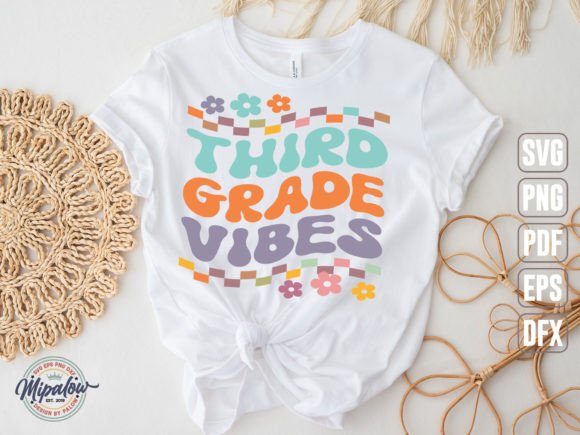 Third Grade Vibes SVG: Wavy Text